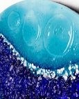 Artisan Azure Shimmer 50cm Round Panel