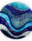 Artisan Azure Shimmer 50cm Round Panel