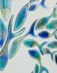 Shoaling Fish Blue Lagoon Large Art Frame