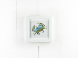 Artisan Coastal Crab Medium Art Frame - A