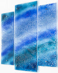 Artisan Blue Ocean Staggered Triptych