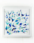 Shoaling Fish Ocean Blues Large Art Frame