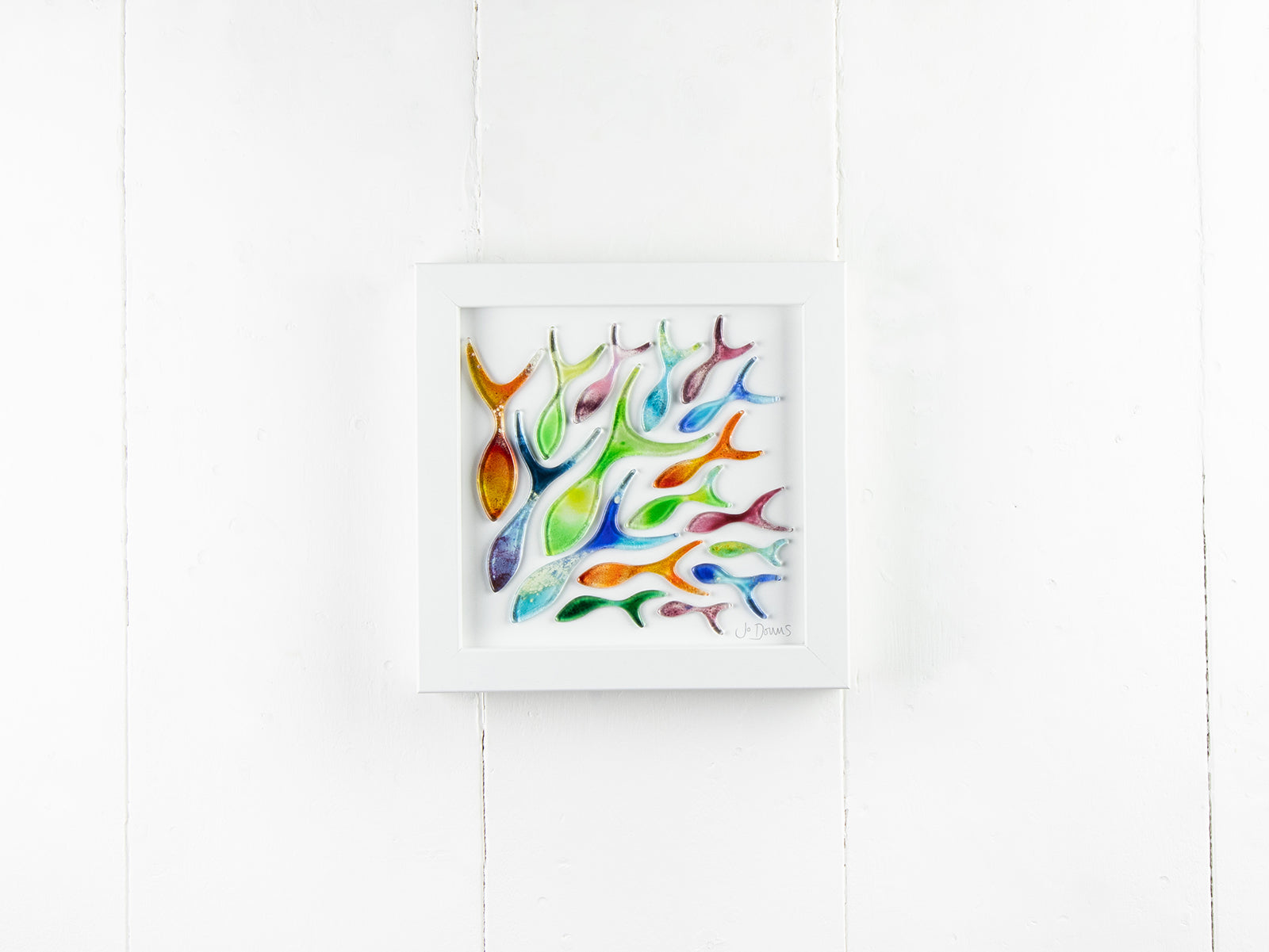 Shoaling Fish Rainbow Medium Art Frame