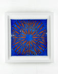 Artisan Circle Of Fish Large Art Frame - Royal Blue