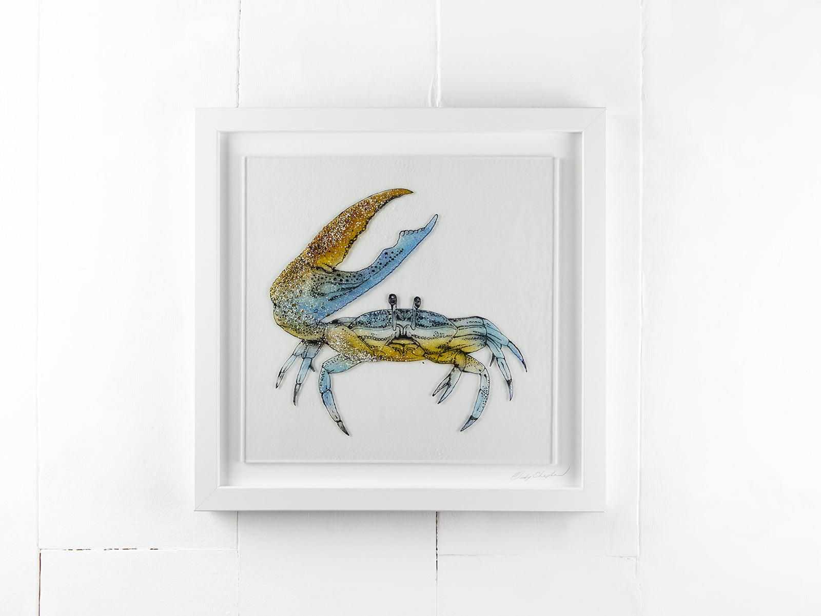 Artisan Coastal Crab Large Art Frame
