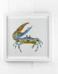 Artisan Coastal Crab Large Art Frame