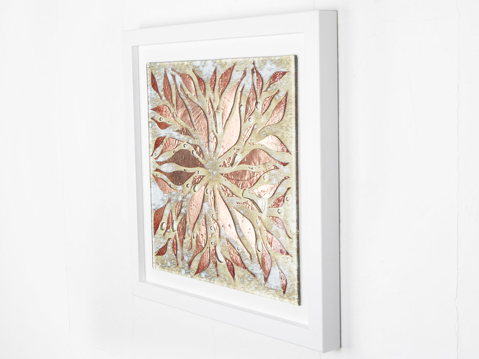 Artisan Copper Leaves Large Art Frame