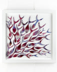 Shoaling Fish Coral Pink Large Art Frame