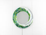 Artisan Cornish Tides 38cm Round Mirror - Green