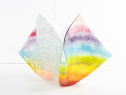Artisan Crystal Rainbow Large Vase