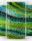 Artisan Emerald Depths Staggered Triptych