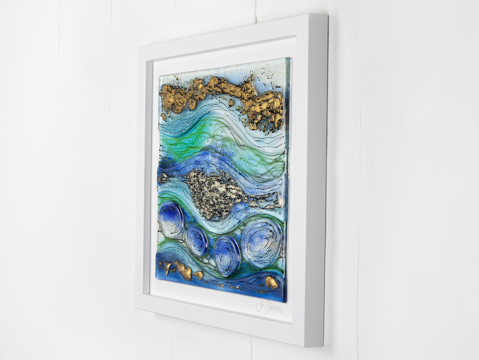 Jo Downs Signature Gilded Ocean Large Art Frame