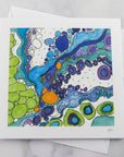 Greeting Card - Green Rockpool