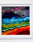 Artisan Rainbow Waves Extra Large Art Frame