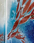 Artisan Streaming Fish Staggered Triptych