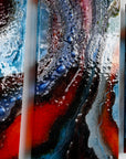 Artisan Lava Flow Staggered Triptych