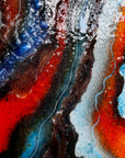 Artisan Lava Flow Staggered Triptych