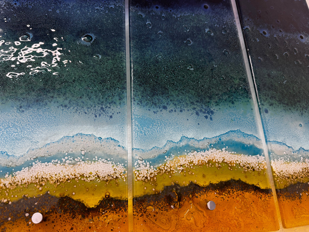 Small Triptych Artisan Daymer Small Triptych – Jo Downs Handmade Glass