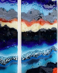 Artisan Vibrant Sunset 90cm Staggered Triptych