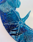Signature Royal Blue Reef 50cm Round Mirror