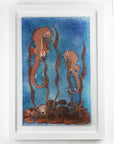 Artisan Twin Seahorse Large Rectangular Art Frame