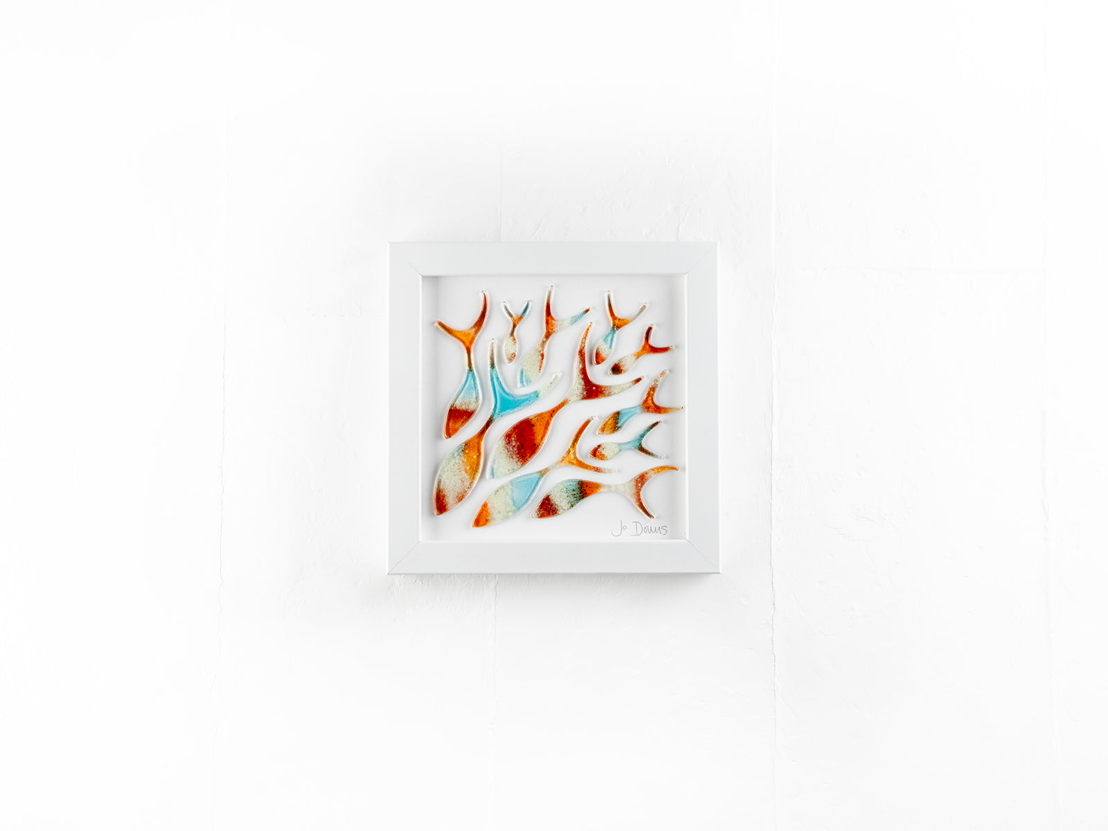 Shoaling Fish Sunset Medium Art Frame