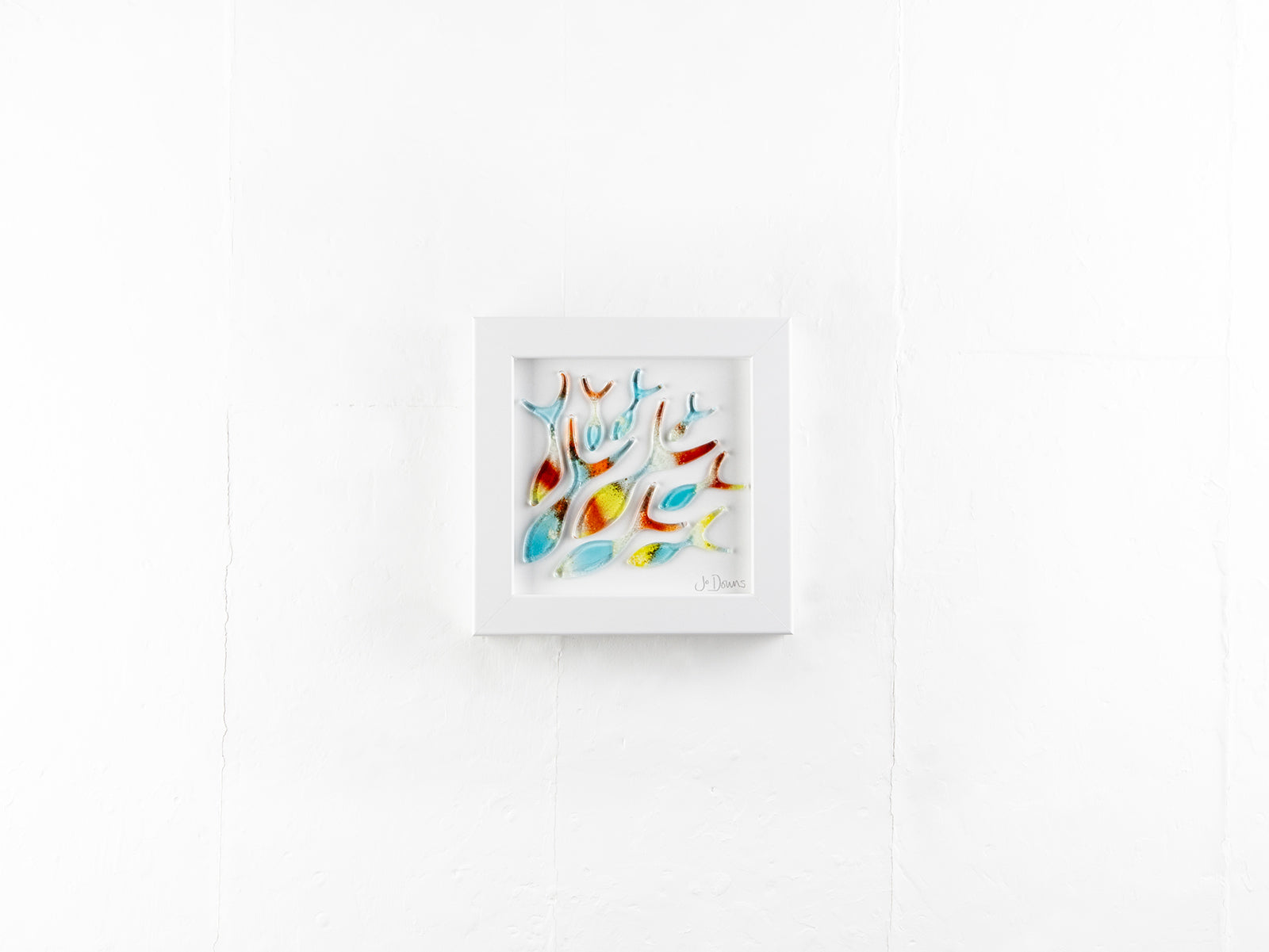 Shoaling Fish Sunset Small Art Frame