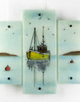Artisan Into The Harbour Small Staggered Triptych