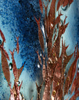 Artisan Swimming Fish Intricate Triptych - Marine Blue