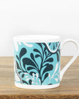 Balmoral Mug Large - Floral - Teal