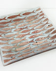 Swimming Fish Large Square Platter