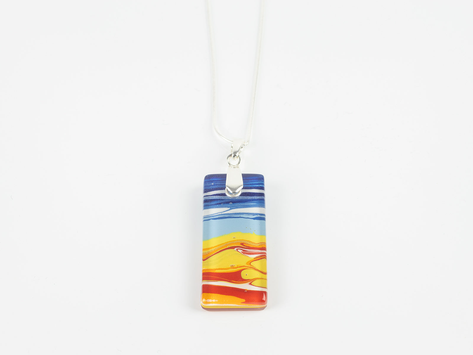 Artisan Pendant Necklace - Rainbow Seaview
