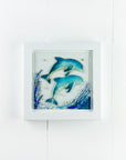 Artisan Aqua Dolphin Medium Art Frame