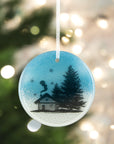 Christmas Hanging - Winter Cabin Bauble