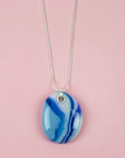 Artisan Large Pendant Necklace - Ocean Rose