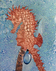 Artisan Intricate Seahorse Small Wall Panel - C