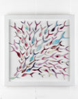 Shoaling Fish Ocean Rose Large Art Frame