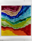 Artisan Rainbow Waves Extra Large Art Frame
