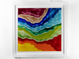 Artisan Rainbow Waves Extra Large Art Frame