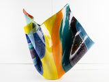 Artisan Rainbow Waves Extra Large Vase