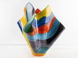 Artisan Rainbow Waves Extra Large Vase