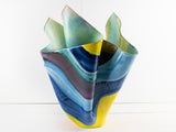 Artisan Rainbow Waves Extra Large Vase