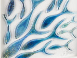 Shoaling Fish Blue Medium Art Frame