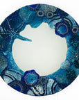 Signature Royal Blue Reef 50cm Round Mirror