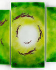 Artisan Verdant Tides Staggered Triptych