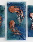 Artisan Jellyfish Intricate Triptych