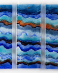 Artisan Sunset Waves Triptych