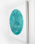 Artisan Swimming Fish Extra Large Art Frame - Turquoise