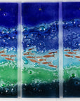 Artisan Swimming Fish Triptych