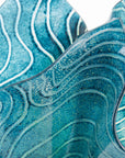Artisan Teal Currents Extra Large Vase